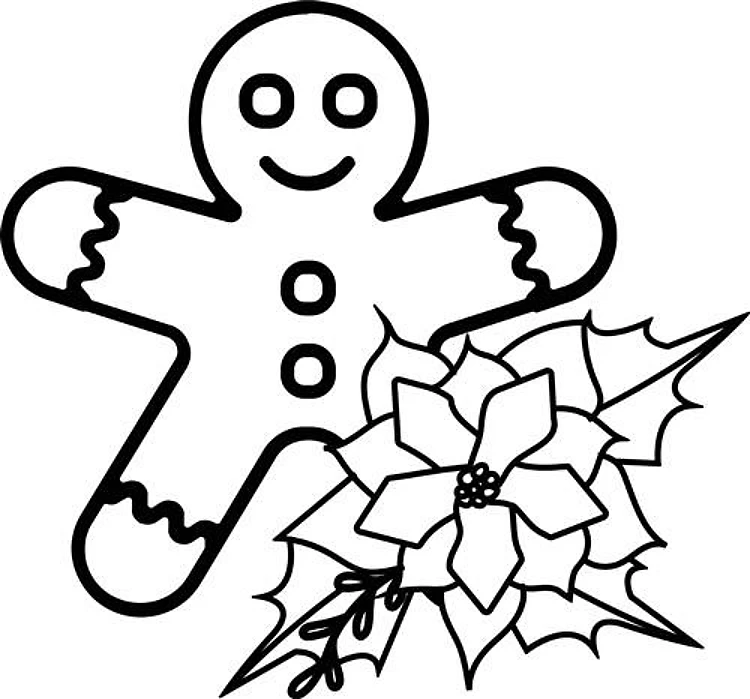 Gingerbread With Poinsettia