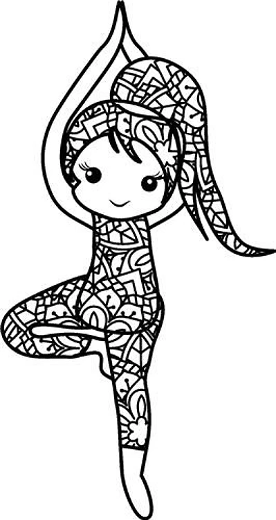 Yoga Girl Mandala