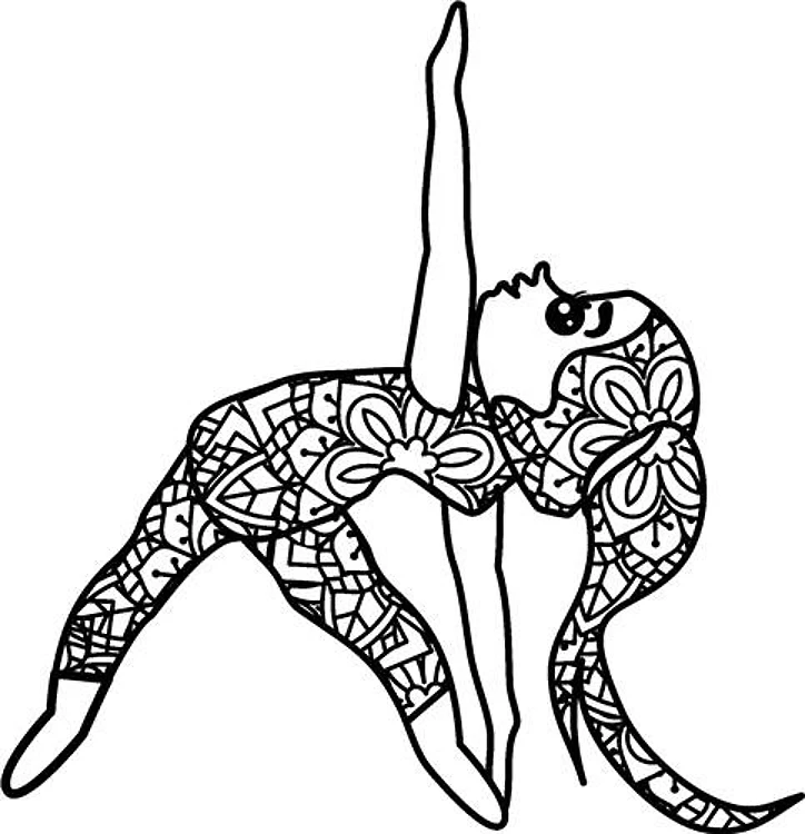 Yoga Stretch Mandala
