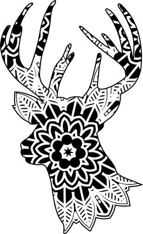 Deer Head Mandala