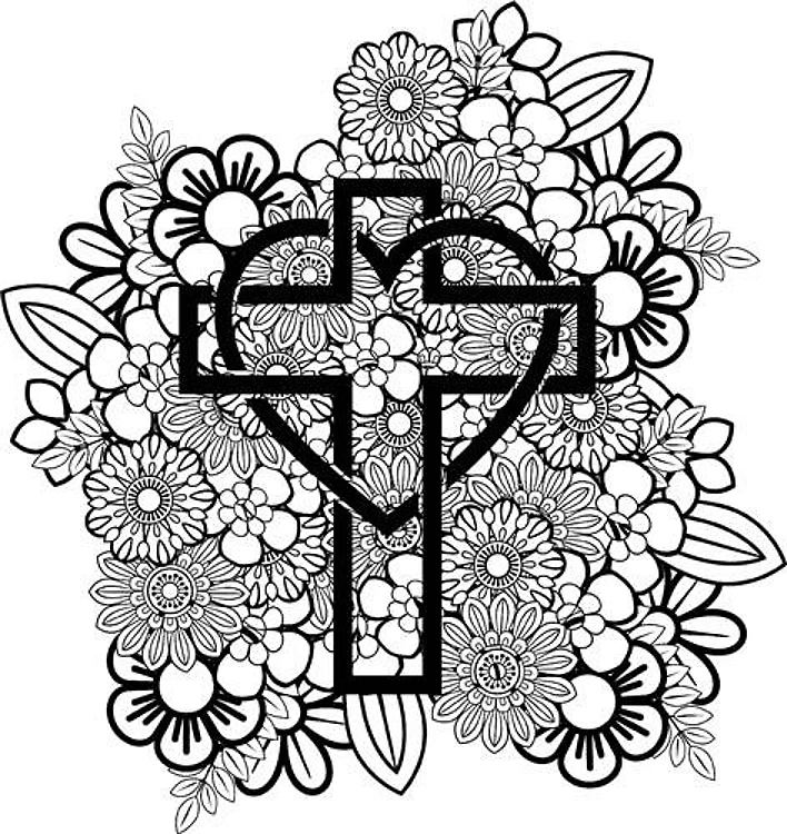 Floral Cross