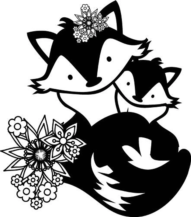 Floral Foxes