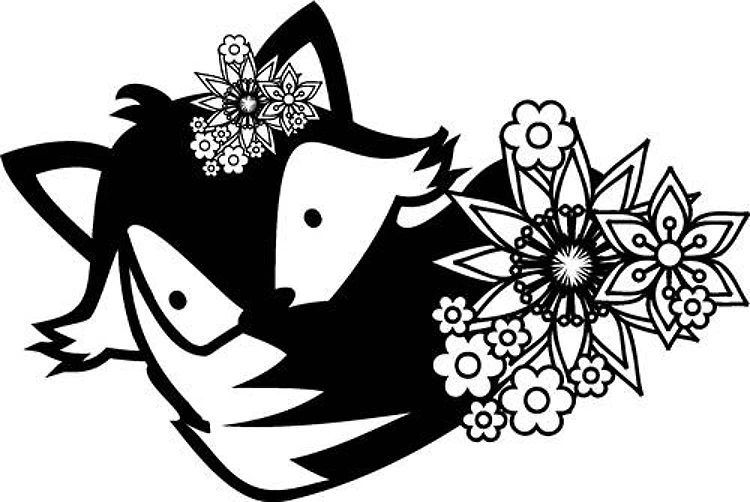 Cute Floral Fox