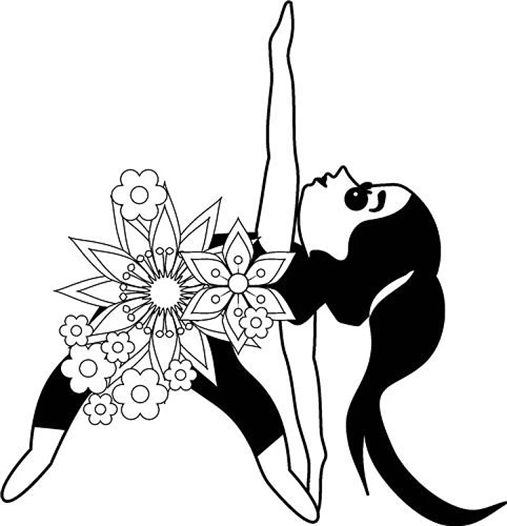 Extended Pose Yoga Girl