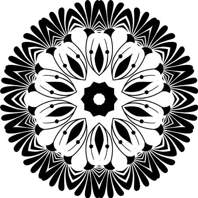 Mandala Floral Circle