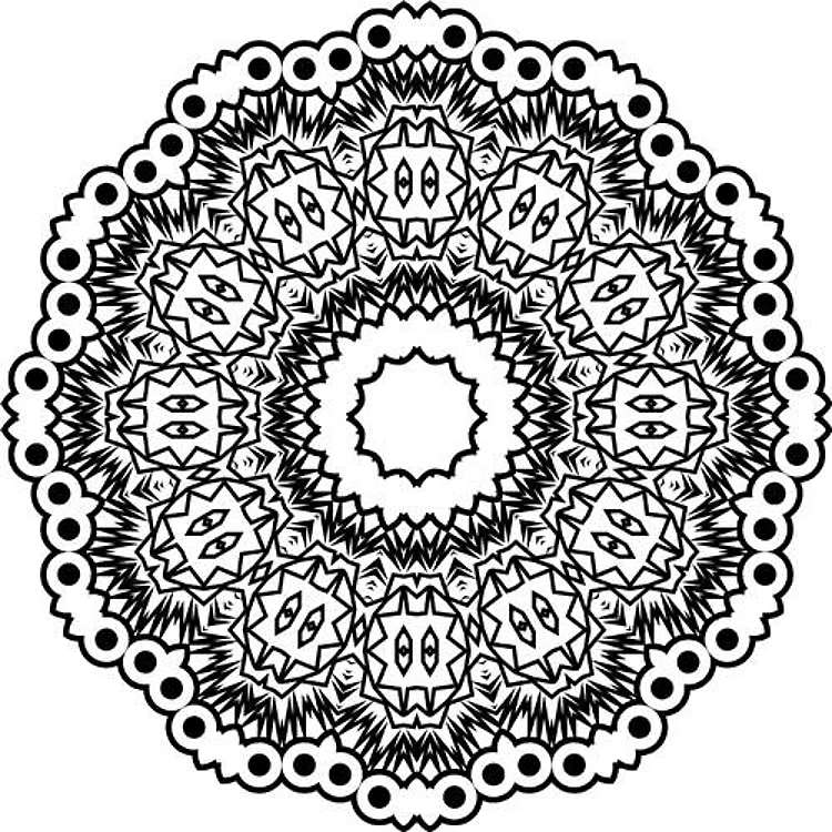 Mandala Floral Circle