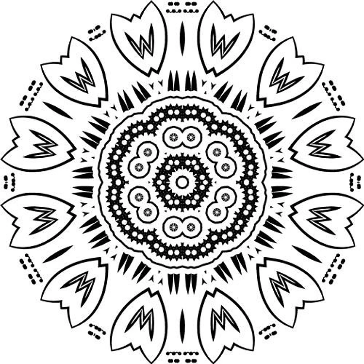Mandala & Tulips