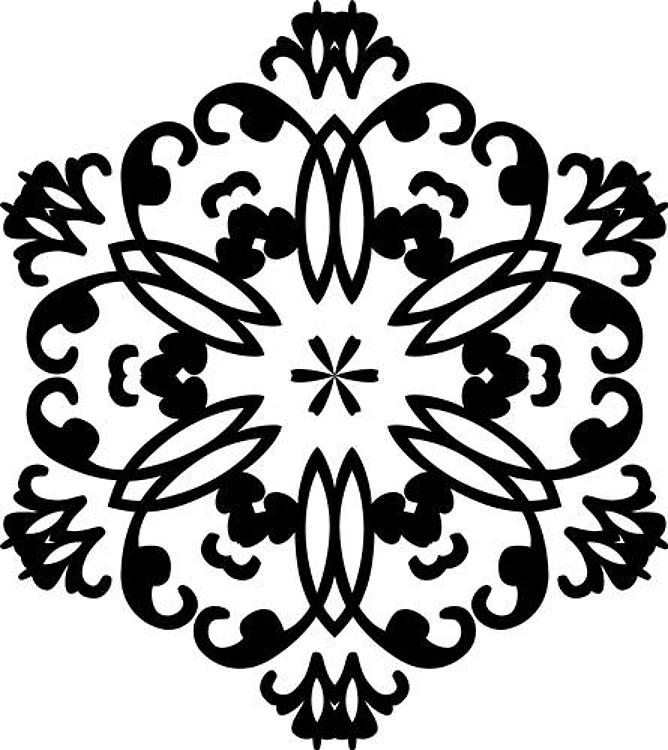 Mandala Floral Pentagon