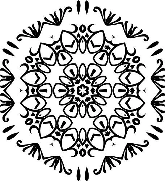 Pretty Mandala Pentagon