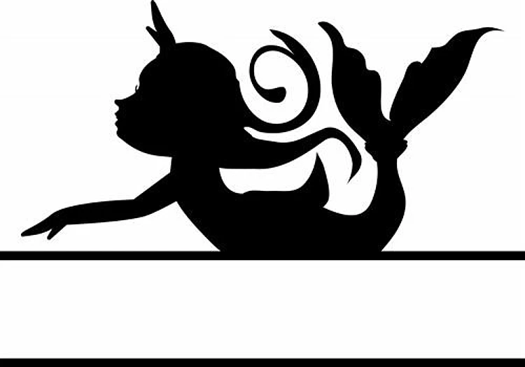 Mermaids Silhouettes Name Drop
