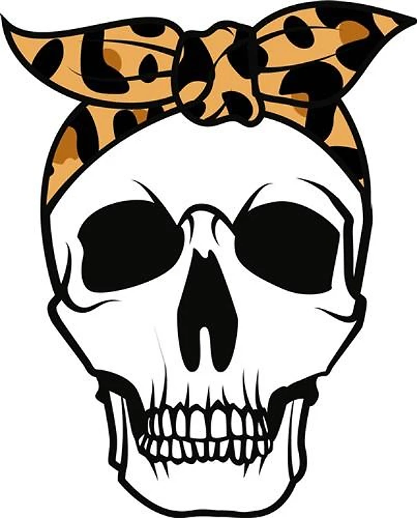 Skull With Bandana