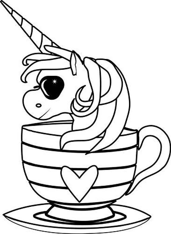 Unicorn With Sunglasses & Cup
