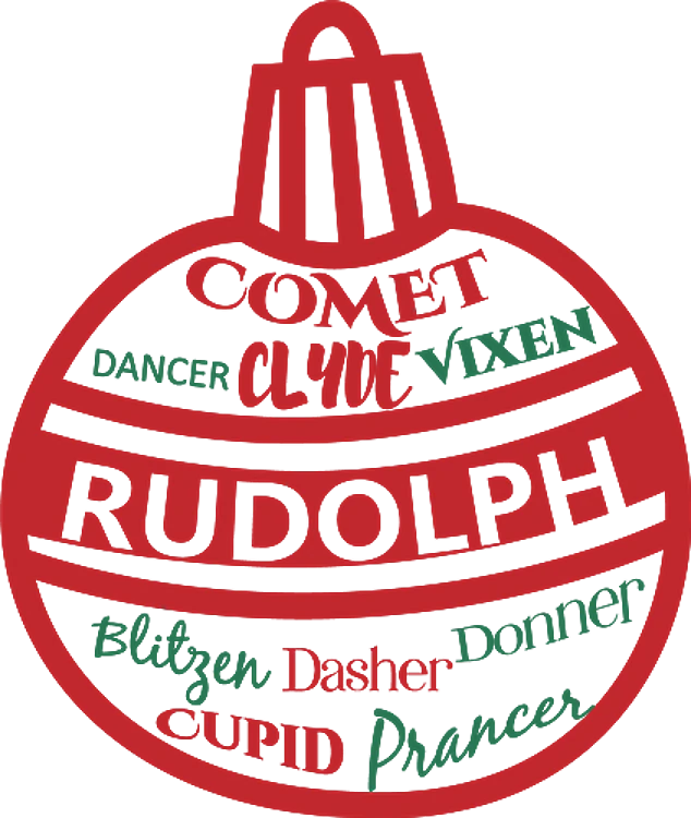 Reindeer Names Ornament
