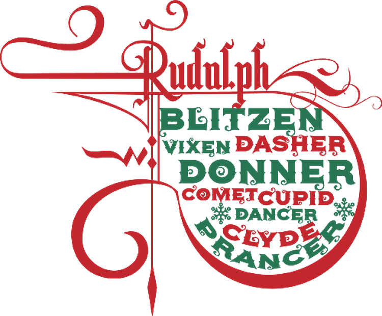 10 Reindeer Names Svg Bundle 06