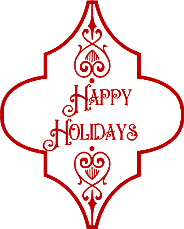 Happy Holidays Ornament