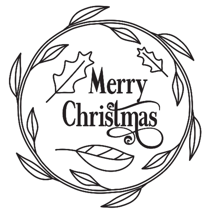 Merry Christmas Wreath