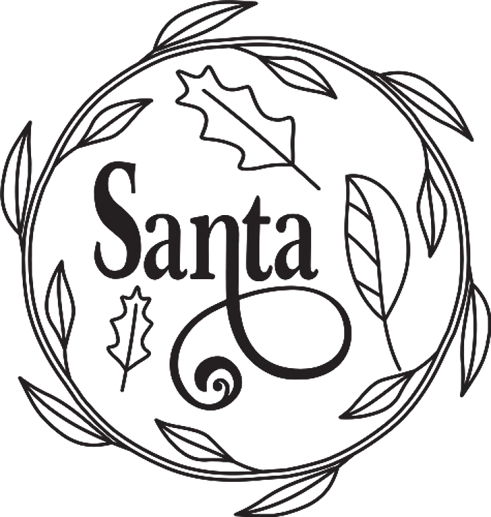 Christmas Santa Wreath