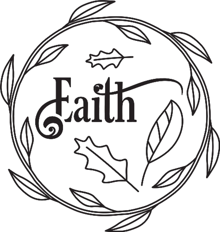Christmas Faith Wreath