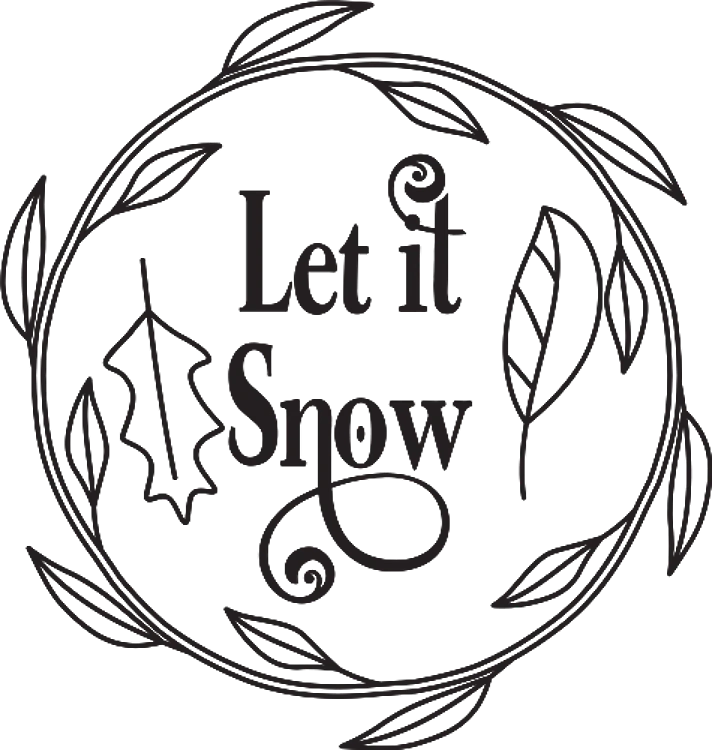 Let It Snow Wreath
