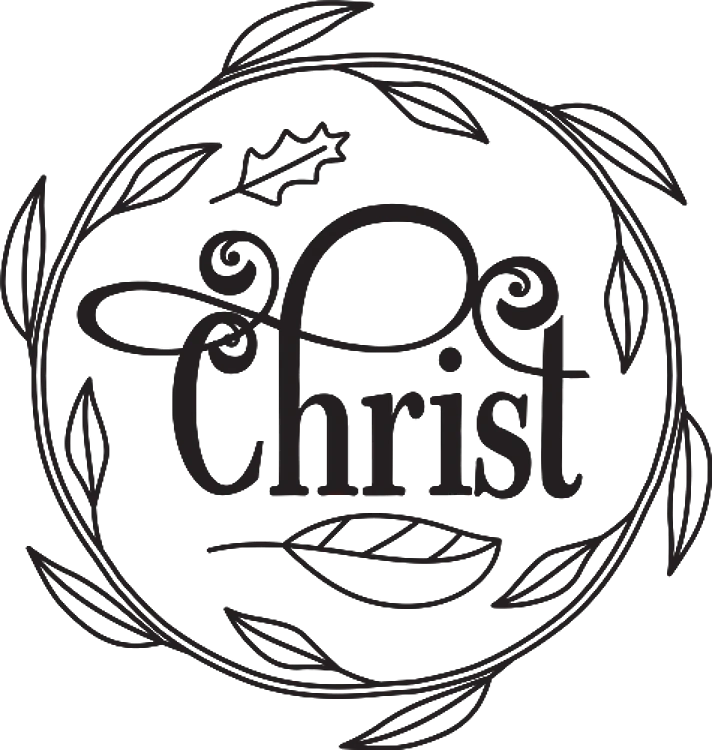 Christmas Christ Wreath