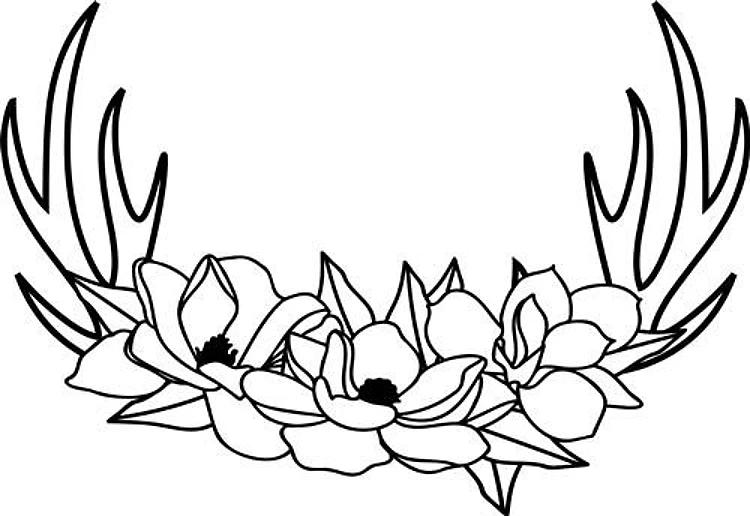 Floral Antlers