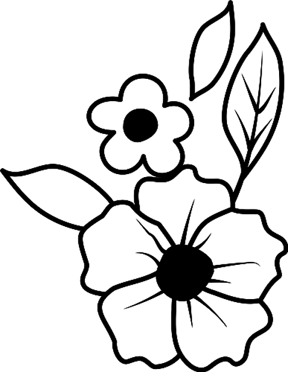 Outline Flowers