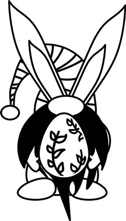 Outline Egg Gnome