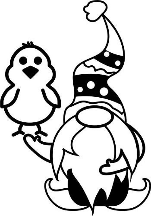 Easter Chick Gnome