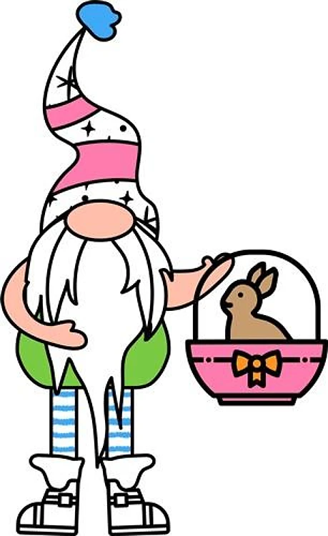 Bunny Basket Gnome