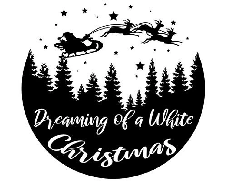 White Christmas Circle