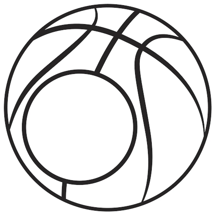 Outline Basketball Monogram