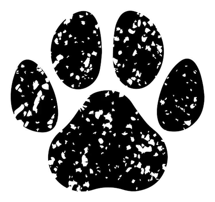 Grunge Dog Paw