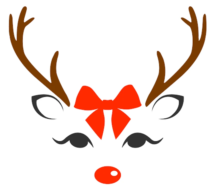 Rudolph With Bow