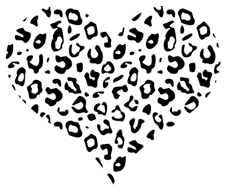 Animal Print Heart