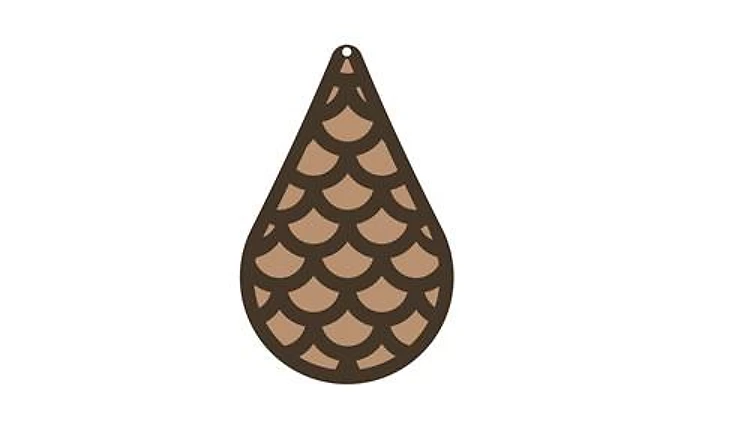 Fish Scale Teardrop