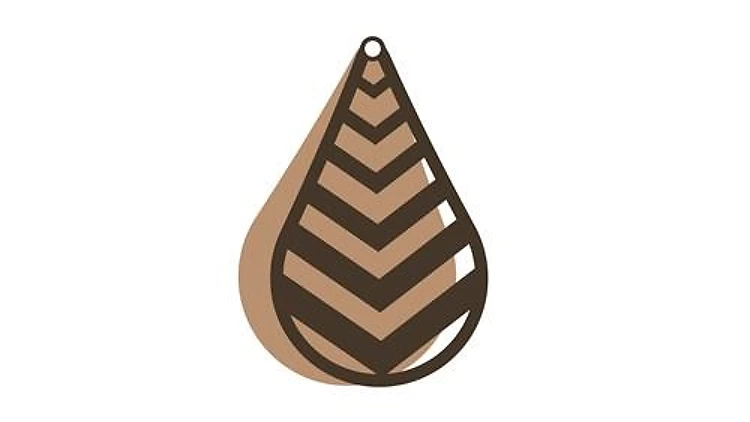 Chevron Teardrop