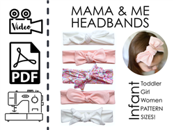 Mama & Me Headbands PDF Sewing Pattern