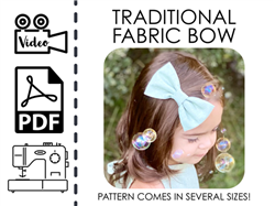 Traditional Fabric Bow PDF Sewing Pattern
