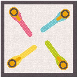 Rotary Cutter Sewing Notions  Quilt Block  FPP Pattern  