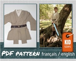 Jedi Style tunic for Kid PDF Sewing Pattern by Julie Chantal ...