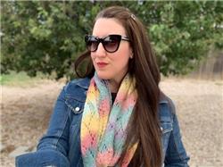  Sunset Ridge Scarf PDF Knitting Pattern