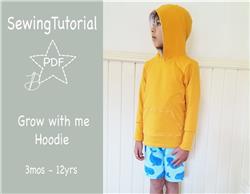 Grow With Me Hoodie PDF Sewing Pattern