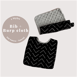 Baby Bib & Burp Cloths PDF Sewing Pattern