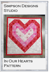 In Our Hearts Wall Hanging Pattern PDF by Simpson Designs Studio