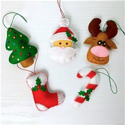 Felt Christmas Ornaments PDF Sewing Pattern