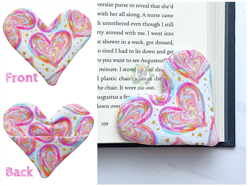 Fabric Heart Bookmark PDF Sewing Pattern