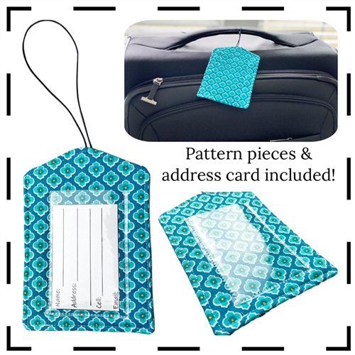 Suitcase Tag PDF Sewing Pattern