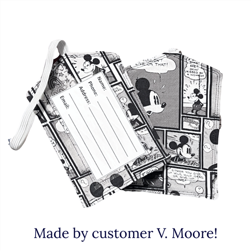 Suitcase Tag PDF Sewing Pattern