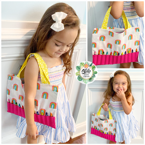 Crayon Tote Bag PDF Sewing Pattern
