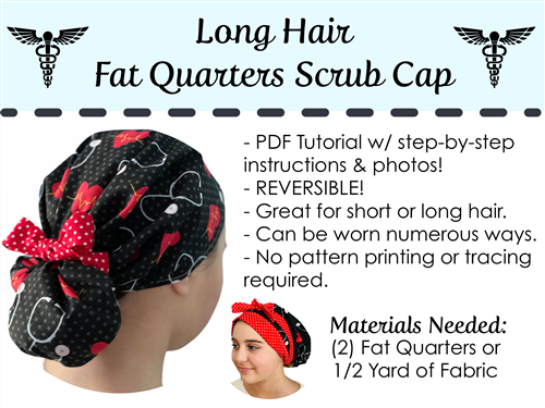 Scrub Caps & Face Mask PDF Sewing Pattern